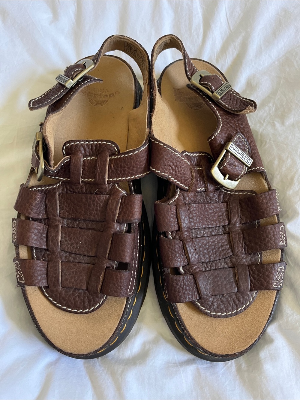 Dr. Martens Martins unisex platform fisherman sandals 8092 brown